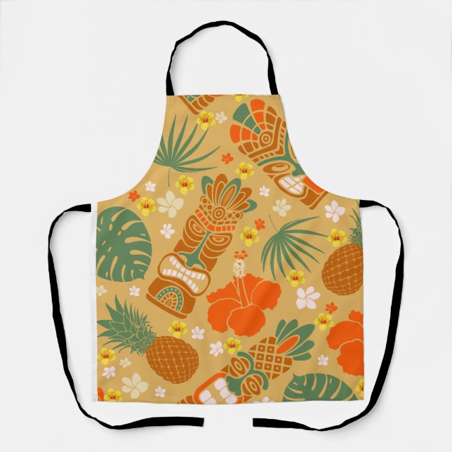 Hawaiian Tropical Print Schürze (Vorderseite)