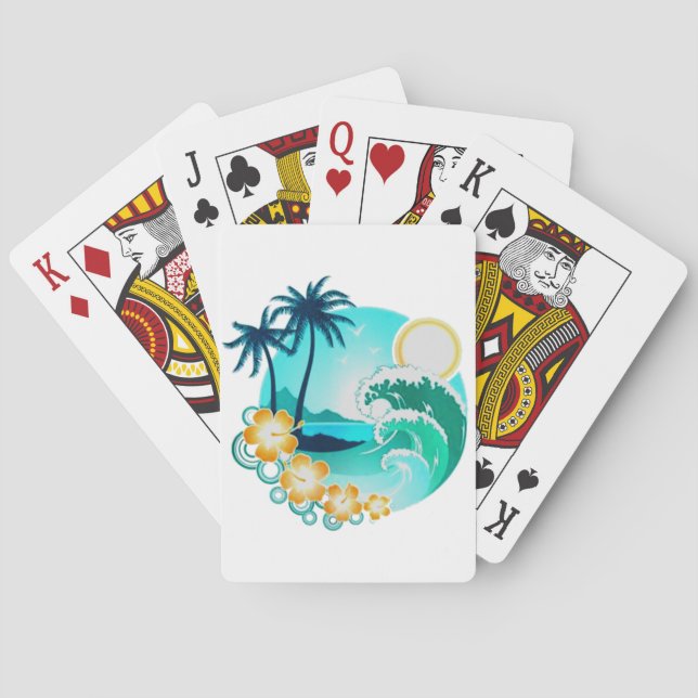 HAWAIIAN TROPICAL SURART SPIELKARTEN (Rückseite)