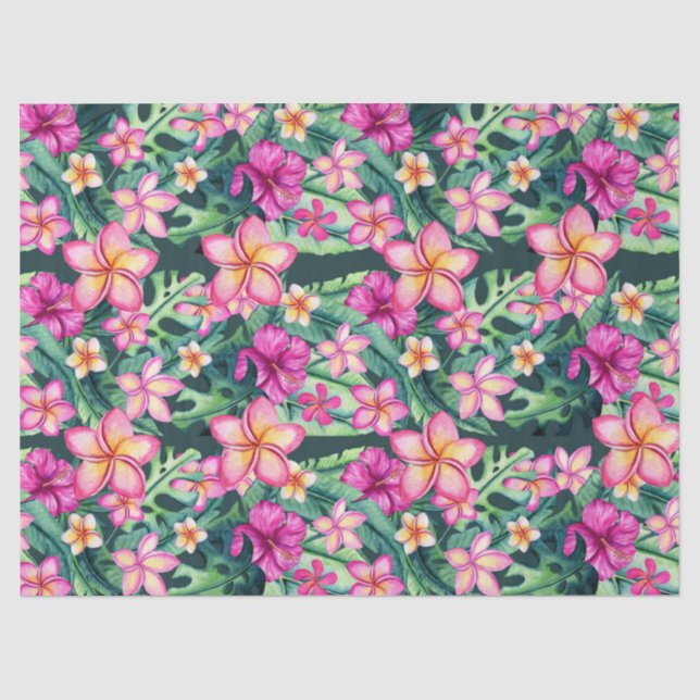 Hawaiian Tropics Plumeria Tissue Paper Seidenpapier (Vorderseite)