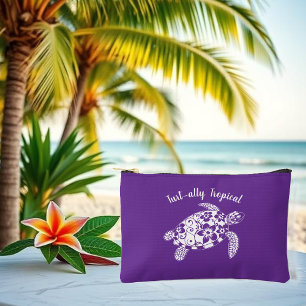 Hawaiian Turtle Fisherman Core Lila Zubehörtasche