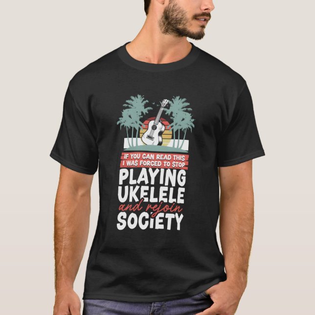 Hawaiian Ukulele Uke, wenn Sie lesen können, dass  T-Shirt (Vorderseite)
