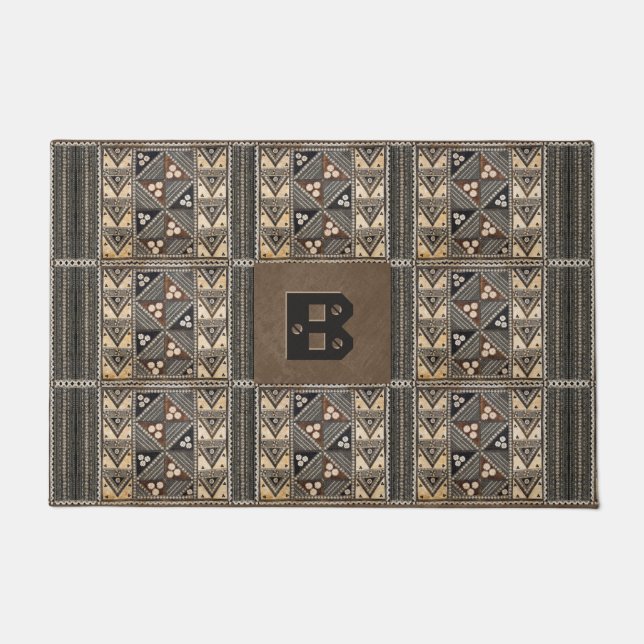 Hawaiian Wedding Tapa Cloth Fußmatte (Vorderseite)