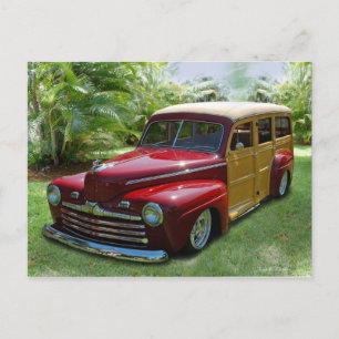 Hawaiian Woodie Postkarte