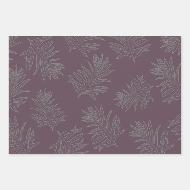Hawaiian Wrapping Paper Set - 3 Blätter (Vorderseite)