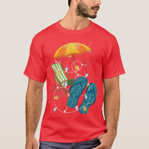 Hawaiian Xmas Tropical Beach Sommer Weihnachten in T-Shirt