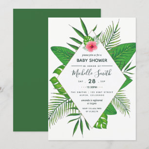 Hawaiianische Aloha-Luau-Baby-Shower-Einladung Einladung