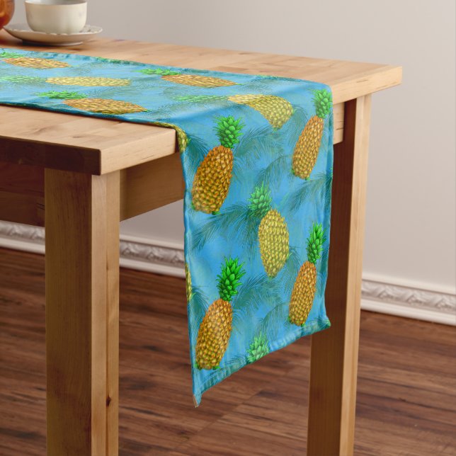 Hawaiianische Ananas Großer Tischläufer (Beispiel)