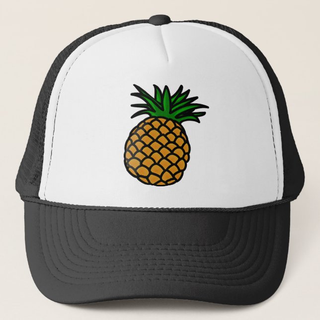Hawaiianische Ananas Truckerkappe (Vorderseite)