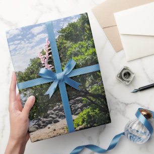 Hawaiianische Baumlandschaftsfoto  Geschenkpapier