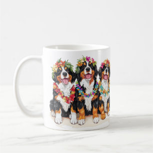 Hawaiianische Berner Sennenhunde Blumenlei Kaffeetasse