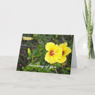 hawaiianische Blume Karte