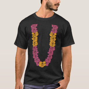 Hawaiianische Blume Kette Hibisken Sommerurlaub Le T-Shirt