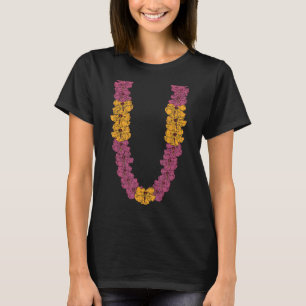 Hawaiianische Blume Kette Hibisken Sommerurlaub Le T-Shirt