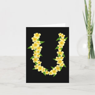 Hawaiianische Blume Kette Tropischer Sommerurlaub  Karte