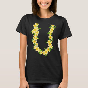 Hawaiianische Blume Kette Tropischer Sommerurlaub T-Shirt