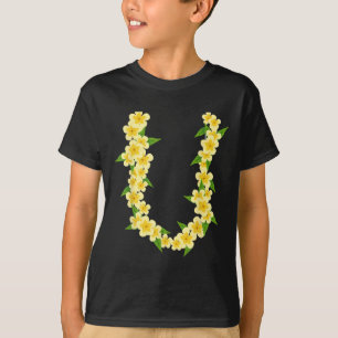 Hawaiianische Blume Kette Tropischer Sommerurlaub T-Shirt