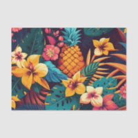 Hawaiianische Blüte tropisches Ananas Muster