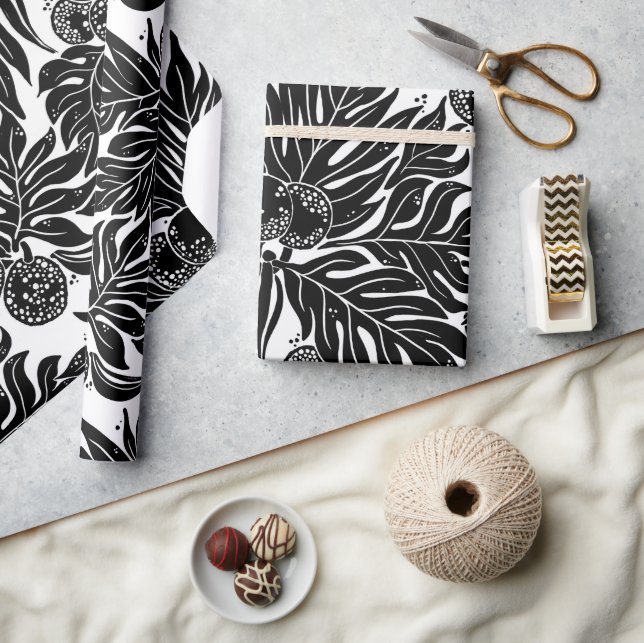 Hawaiianische Brotfruchtmuster Geschenkpapier (Kunsthandwerk)