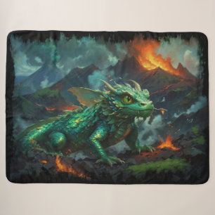 Hawaiianische Drache-Erwärmung selbst auf Lava Sherpadecke