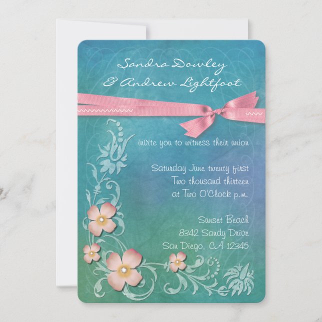 Hawaiianische Einladung (Vorderseite)