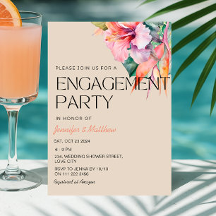 Hawaiianische Engagement-Partei für tropischen Hib Einladung