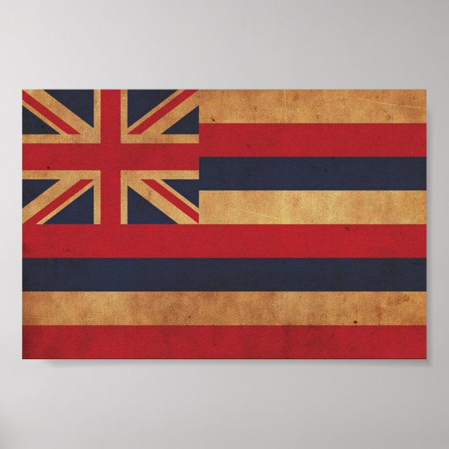 Hawaiianische Flagge Poster (Vorne)