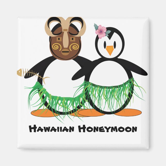 Hawaiianische Flitterwochen Magnet (Vorne)