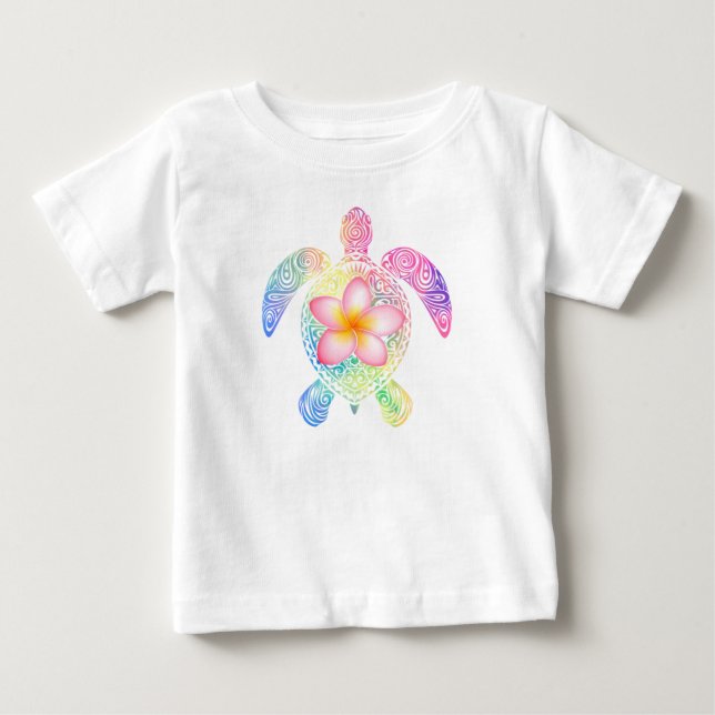 Hawaiianische Gefärbte Krawatte T - Shirt (Vorderseite)