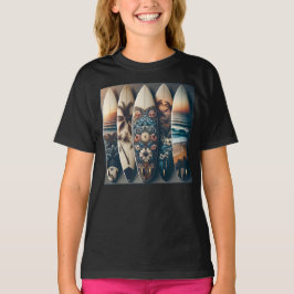 Hawaiianische gestrichene Surfboards T-Shirt