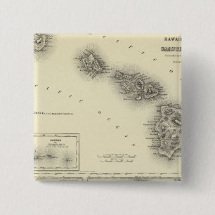 Hawaiianische Gruppe oder Sandwichinseln Button