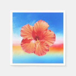 Hawaiianische Hibiskus-Papierserviere Serviette