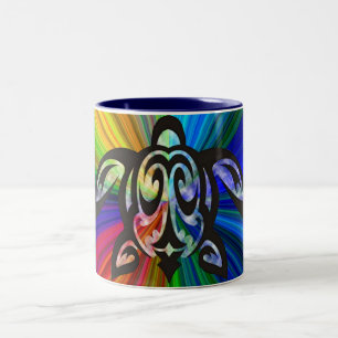Hawaiianische Honu-Tasse Zweifarbige Tasse