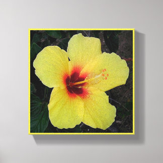 Hawaiianische Hula-Mädchen-Hibiskus-Leinwanddruck Leinwanddruck