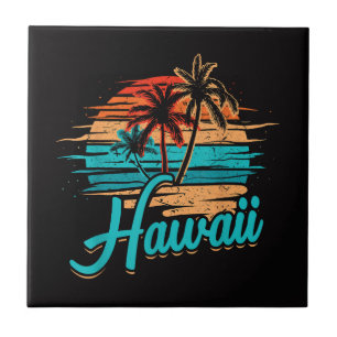 Hawaiianische Insel Tropischer Hawaii-Urlaub Fliese