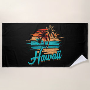 Hawaiianische Insel Tropisches Hawaii Urlaub Strandtuch