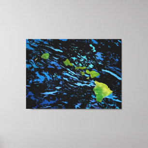 Hawaiianische Inseln Abstrakte Kunst Canvas Print Leinwanddruck