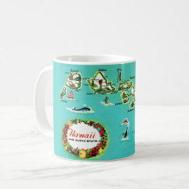 Hawaiianische Inseln Karte Tasse