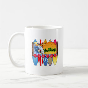 Hawaiianische Inseln Surfen Kaffeetasse