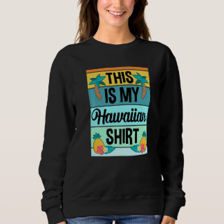 Hawaiianische Kleidung für Frauen Männer Luau Kost Sweatshirt