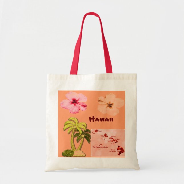 Hawaiianische Kokospalmen Totasche Tragetasche (Vorne)