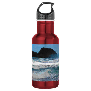 Hawaiianische Küsteninsel Ozean Tropisches Paradie Trinkflasche