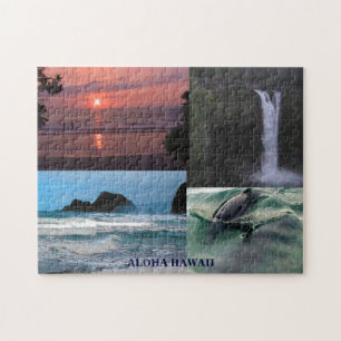 Hawaiianische Landschafts-Kollektion Puzzle