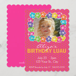 Hawaiianische Luau-Geburtstagspartei Einladung