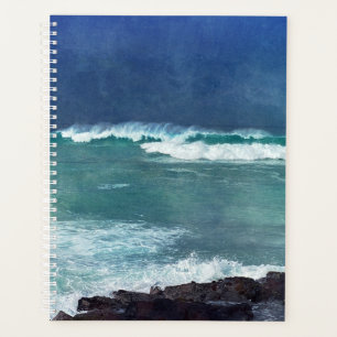 Hawaiianische Meereswellen Aqua Aquamarines blaues Planer