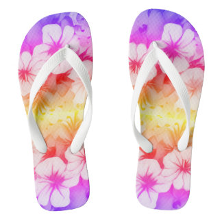 Hawaiianische Multi-Blume Flip Flops