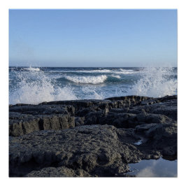 Hawaiianische Naturlandschaftsfotografie Poster