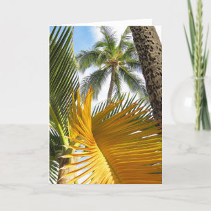 Hawaiianische Palmen Dankeskarte