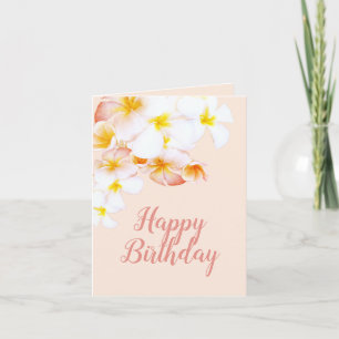Hawaiianische Plumerien Frangipani Alles Gute zum  Karte
