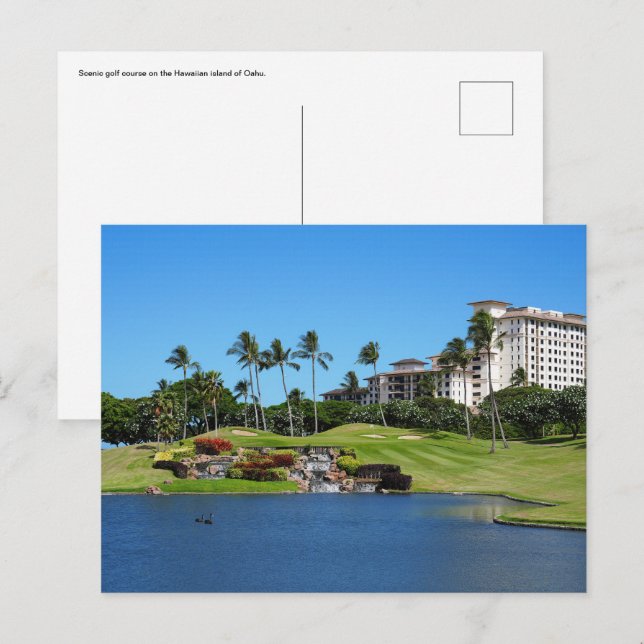 Hawaiianische Postkarte (Vorne/Hinten)