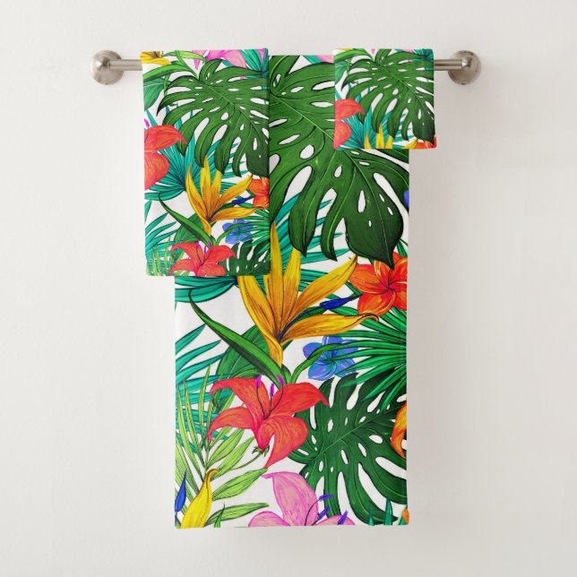 Hawaiianische Printwerbung Badhandtuch Set (Insitu)